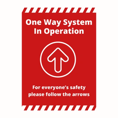 Sign - One Way Alert