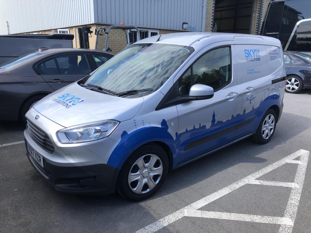 Sky revolutions ford connect van wrap